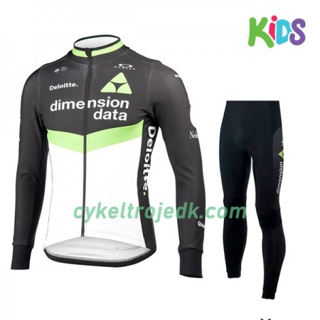 Cykeltøj Langærmet + Cykelbuks Lang Børn 2017 Dimension Data N001